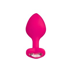 Diamond Heart Rosa Joya Anal Corazon M Silicona 8x3cm ToDo A-TOYS