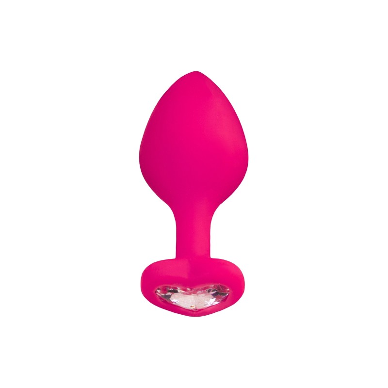 Diamond Heart Rosa Joya Anal Corazon M Silicona 8x3cm ToDo A-TOYS