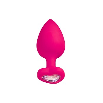 Diamond Heart Rosa Joya Anal Corazon L Silicona 9,5x4cm ToDo A-TOYS 2