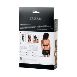 Set 2 pieces Wetlook Black Brianna Size M