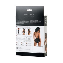 Body Wetlook Black with Transparency Kiara Size S