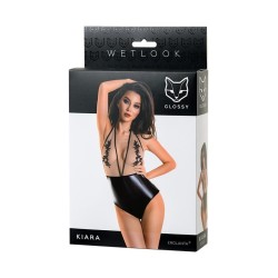 Body Wetlook Black with Transparency Kiara Size L