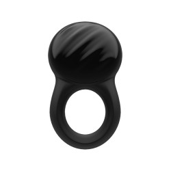 Signet Ring Black incl. Bluetooth and App - 10 modes - Rechargeable Ring