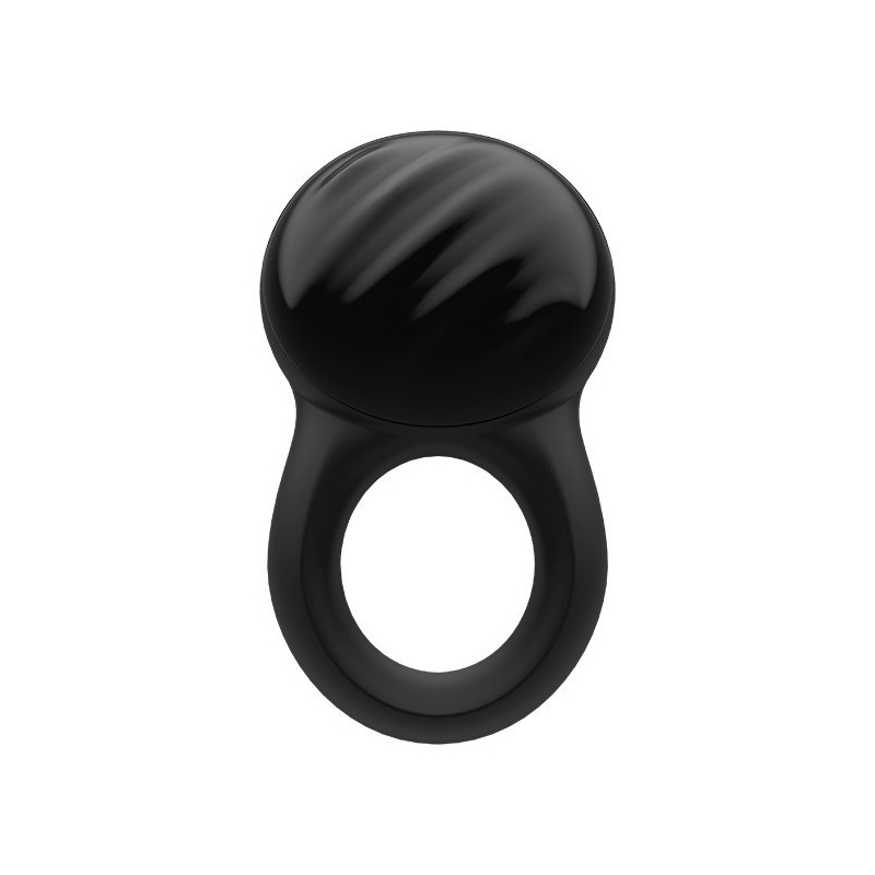 Signet Ring Negro incl. Bluetooth y App - 10 modos - Anilla Recargable