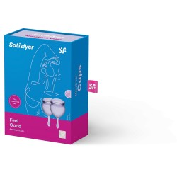 Feel good Menstrual Cup Lila Set de 2 Copas Vaginales Satisfyer