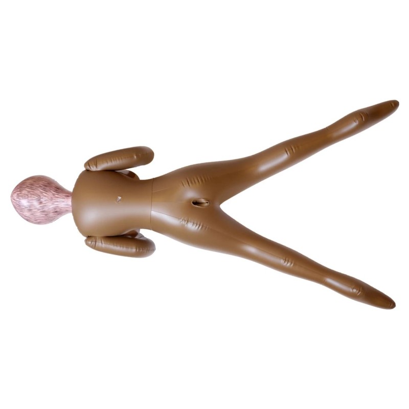 Muñeca Negra Amelia - cara impresa - 3 orificios
