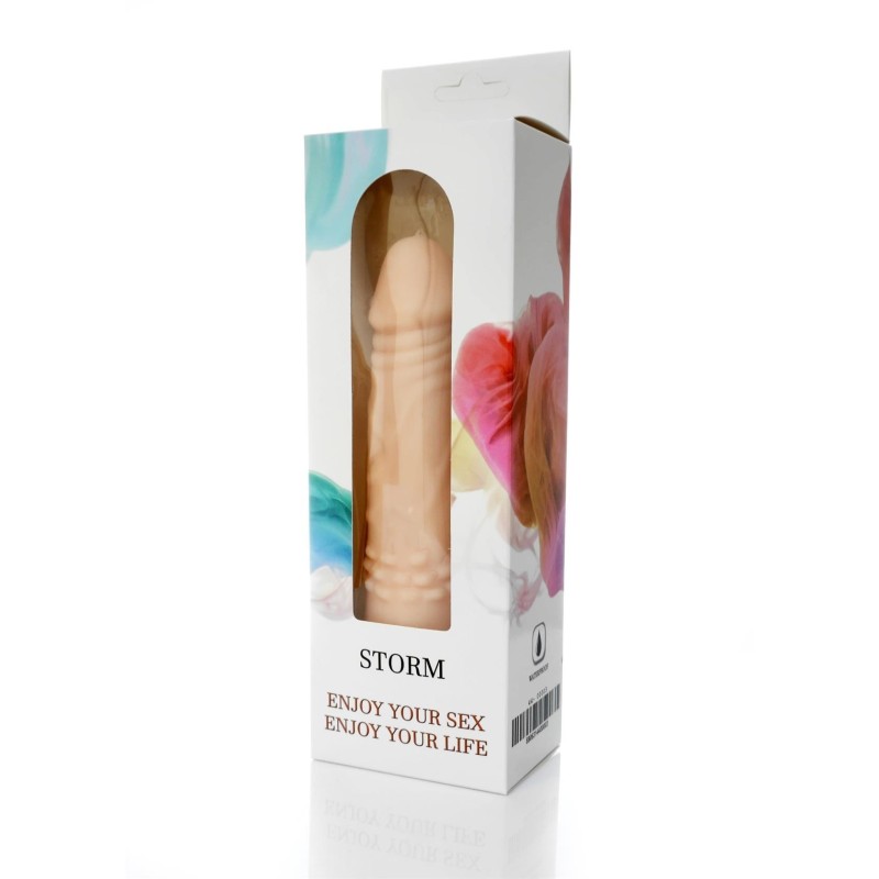 Storm Vibrator 12 Functions Ciber Skin 18cm Flesh