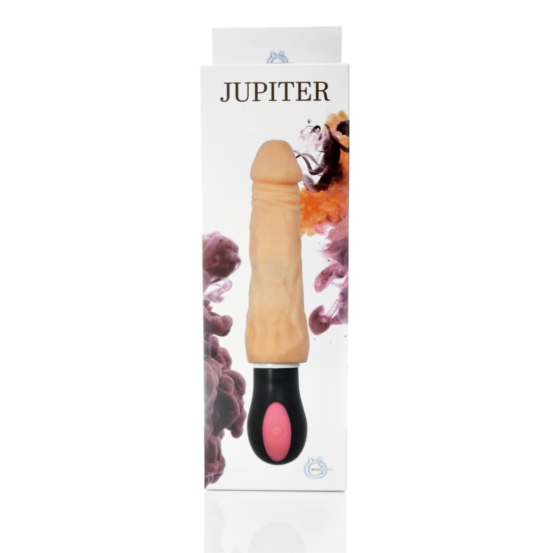 Jupiter Vibrador Flexible TPR Recargable Calor 12 modos 20,5cm x 4 cm A-TOYS
