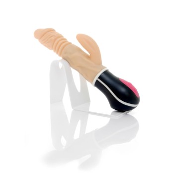 Uranus Vibrador Doble Rotador TPR Recargable Up&Down 12modos 27cm 2