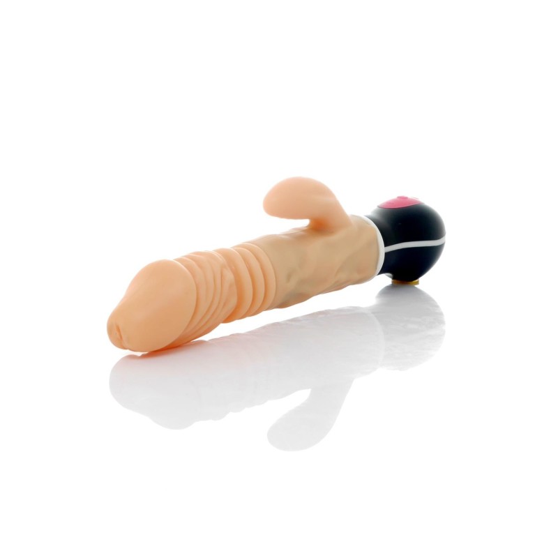 Uranus Vibrador Doble Rotador TPR Recargable Up&Down 12modos 27cm