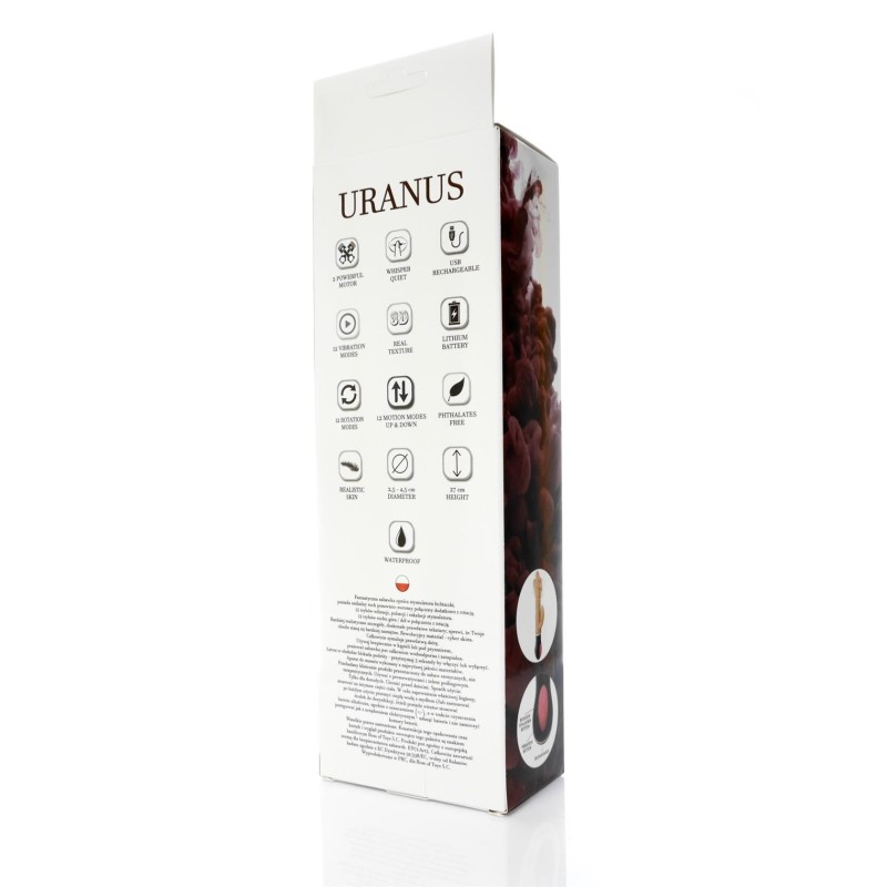 Uranus Vibrator Double Rotator TPR Rechargeable Up&Down 12modos 27cm