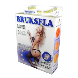 Muñeca Rubia Bruksela - cara impresa - 3 orificios
