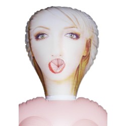 Muñeca Rubia Bruksela - cara impresa - 3 orificios