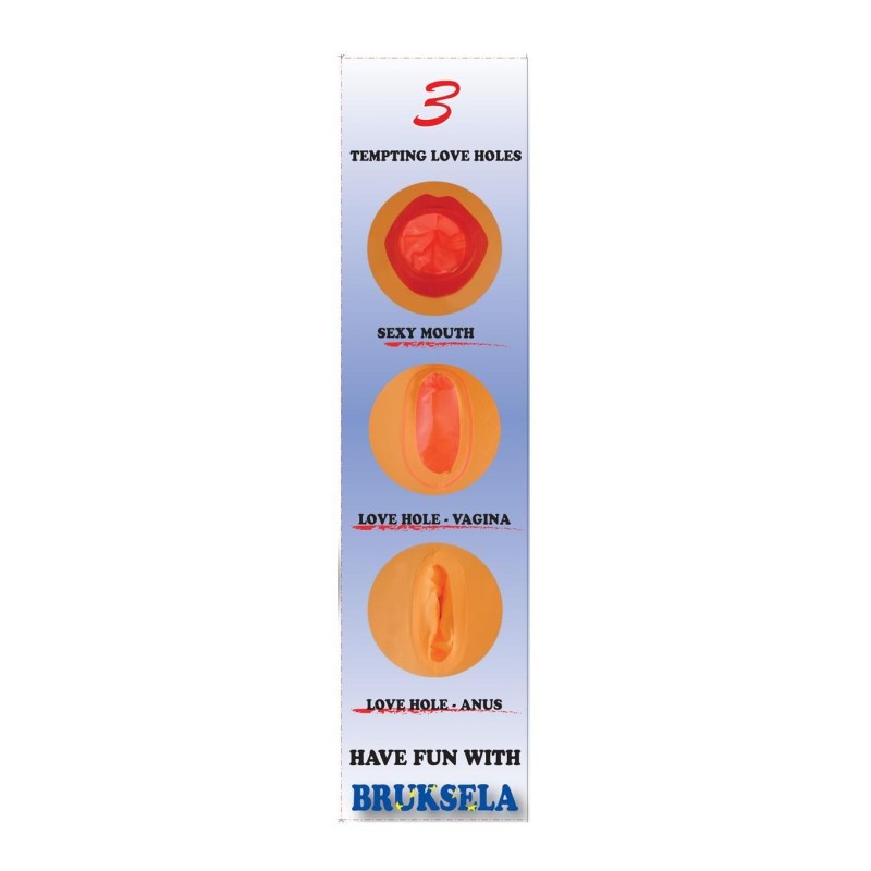 Muñeca Rubia Bruksela - cara impresa - 3 orificios