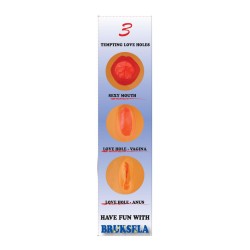 Muñeca Rubia Bruksela - cara impresa - 3 orificios