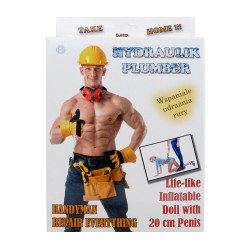 Muñeco Hydraulic Plumber - El Fontanero - cara impresa - pene 20cm