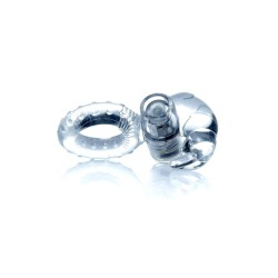Transparent Bunny Vibrating Ring in Blister