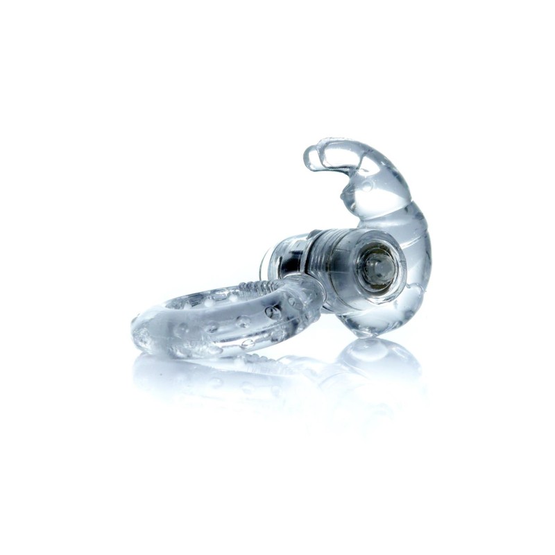 Transparent Bunny Vibrating Ring in Blister