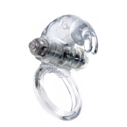 Transparent Bunny Vibrating Ring in Blister