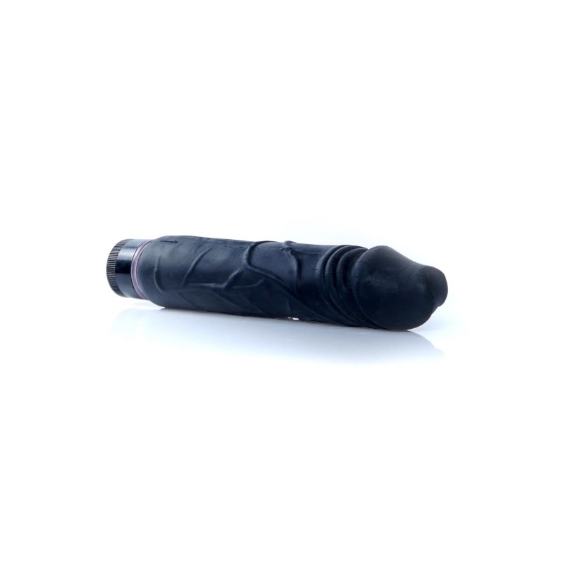 Vibrator Black Real Skin TPE 22x4cm