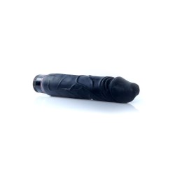 Vibrador Negro Real Skin TPE 22x4cm