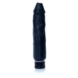 Vibrator Black Real Skin TPE 22x4cm
