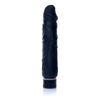 Vibrador Negro Real Skin TPE 22x4cm 2