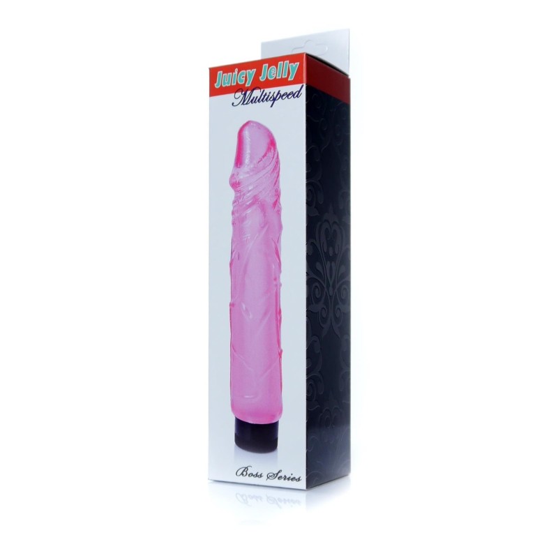Vibrator Pink Jelly TPR 22x4cm
