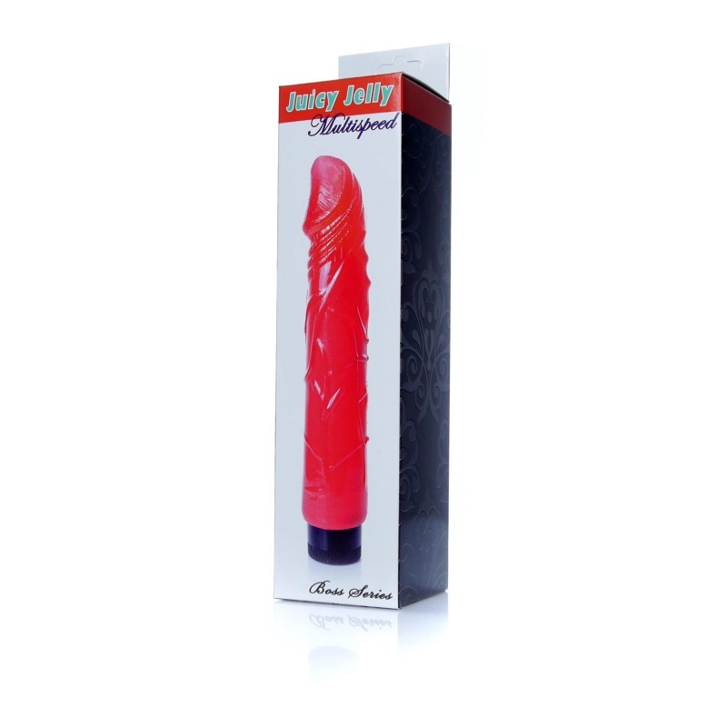 Red Jelly TPR Vibrator 22x4cm
