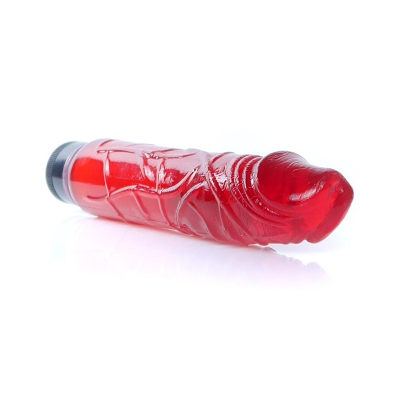 Red Jelly TPR Vibrator 22x4cm