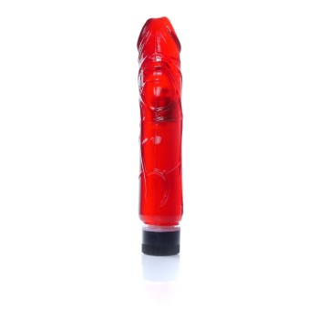 Red Jelly TPR Vibrator 22x4cm 2