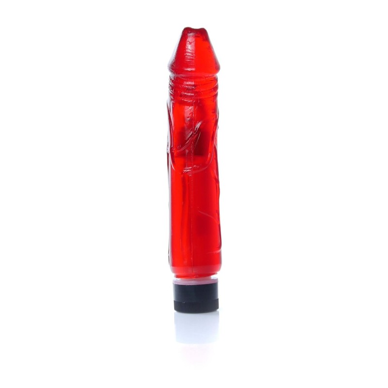 Red Jelly TPR Vibrator 22x4cm