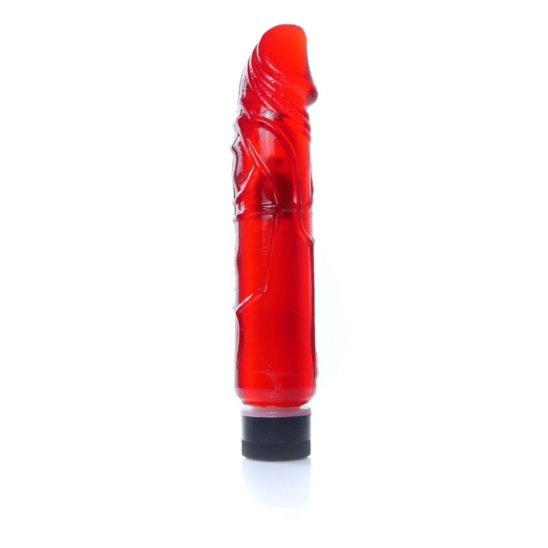 Red Jelly TPR Vibrator 22x4cm
