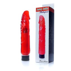 Red Jelly TPR Vibrator 22x4cm