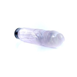 Vibrador Transparente Jelly  TPR 22x4cm