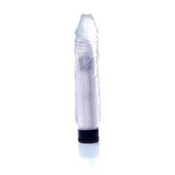 Vibrador Transparente Jelly  TPR 22x4cm