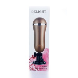 Vagina DELIGHT recargable, con 9 modos de vibración Masturbador Ciberskin