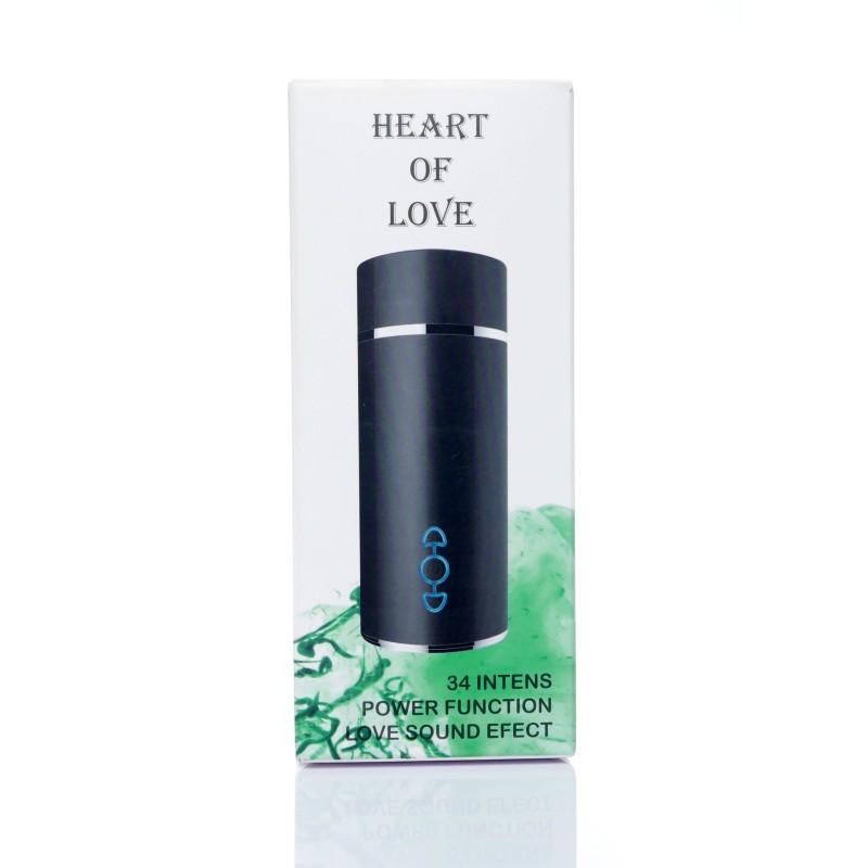 Heart of Love rechargeable vagina, with 34 vibration modes Ciberskin Masturbator