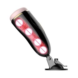 Vagina Masturbation Cup Interactiva - recargable con 7 modos de vibración