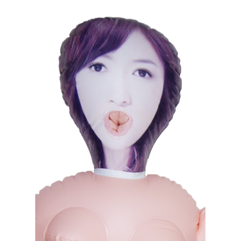 Japanese Suzuki doll - printed face - 3 holes