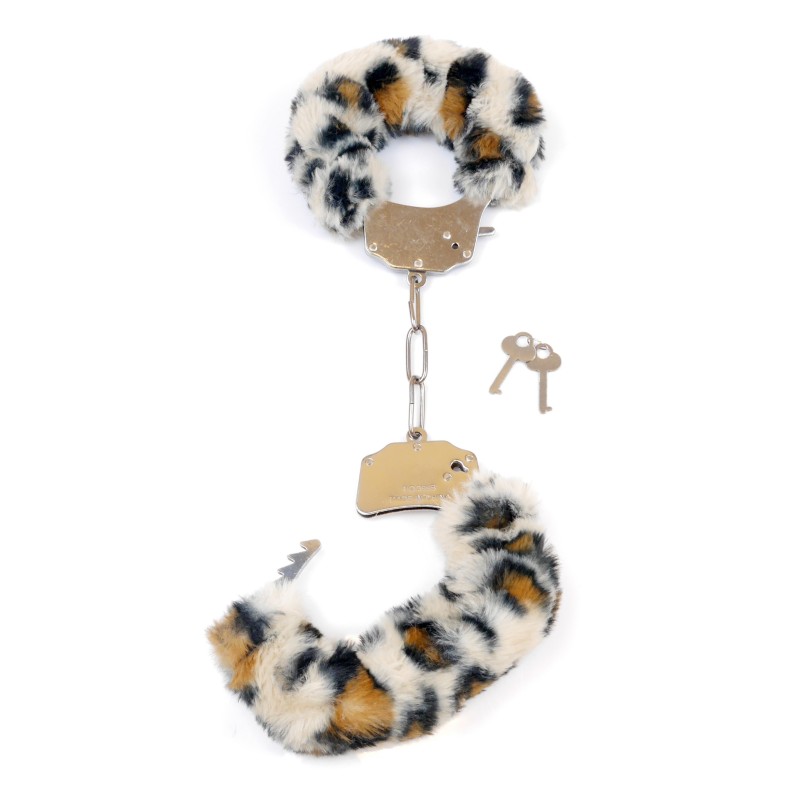 Stuffed Leopard Handcuffs