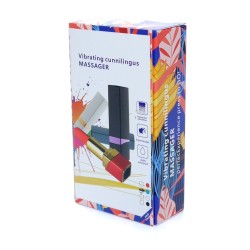 Lipstick Vibrator Rechargeable 10 modes Black Red