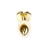 Golden Heart Anal Jewel - Aluminium Black - Size S