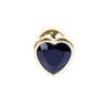 Golden Heart Anal Jewel - Aluminium Black - Size S