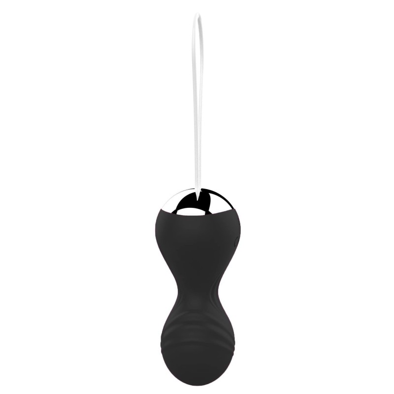 Vibrating Balls Rechargeable Remote Control 10 Modes Black