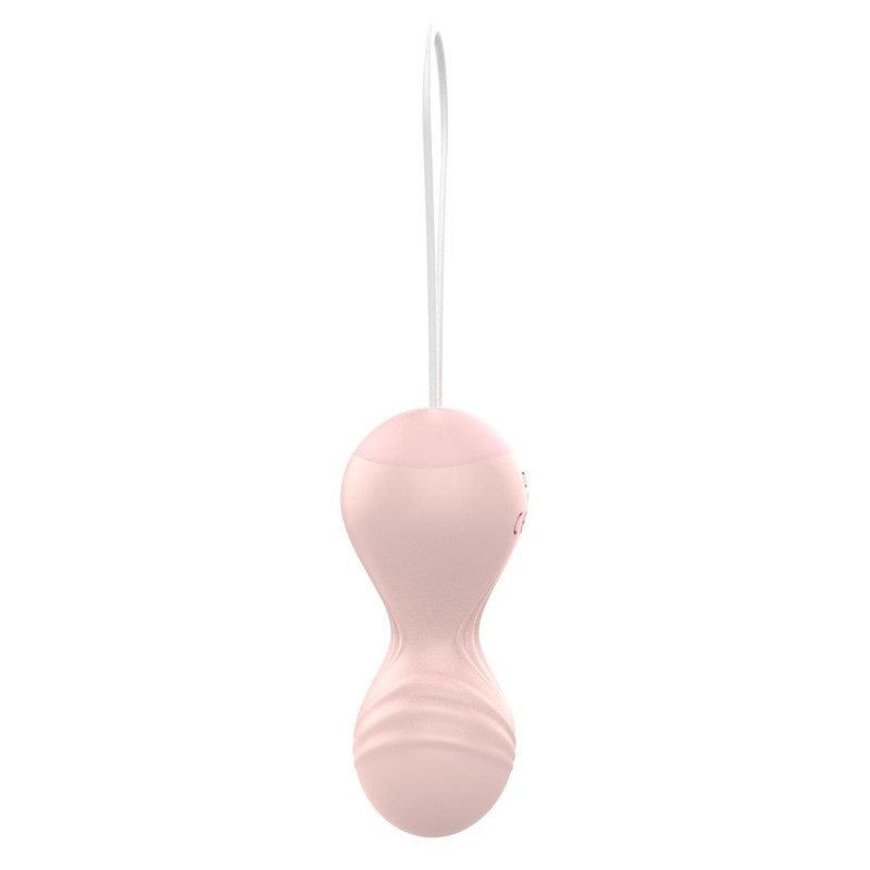 Vibrating Balls Rechargeable Remote Control 10 Modes Pink