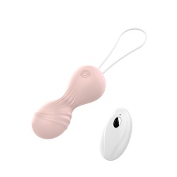 Bolas Vibradoras Control Remoto Recargable 10 modos Rosa