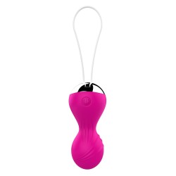 Bolas Vibradoras Control Remoto Recargable 10 modos Fucsia
