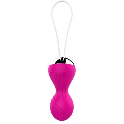 Bolas Vibradoras Control Remoto Recargable 10 modos Fucsia