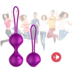 Vibrating Ball Set Rechargeable Remote Control 10 FOXSHOW Modes